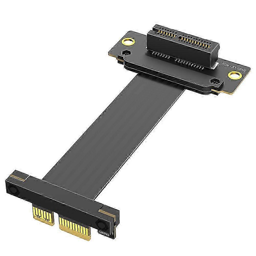 PCI-E PCI Express 5.0 1X Extension Cable ( Dual Vertical 90 Degree Direction)