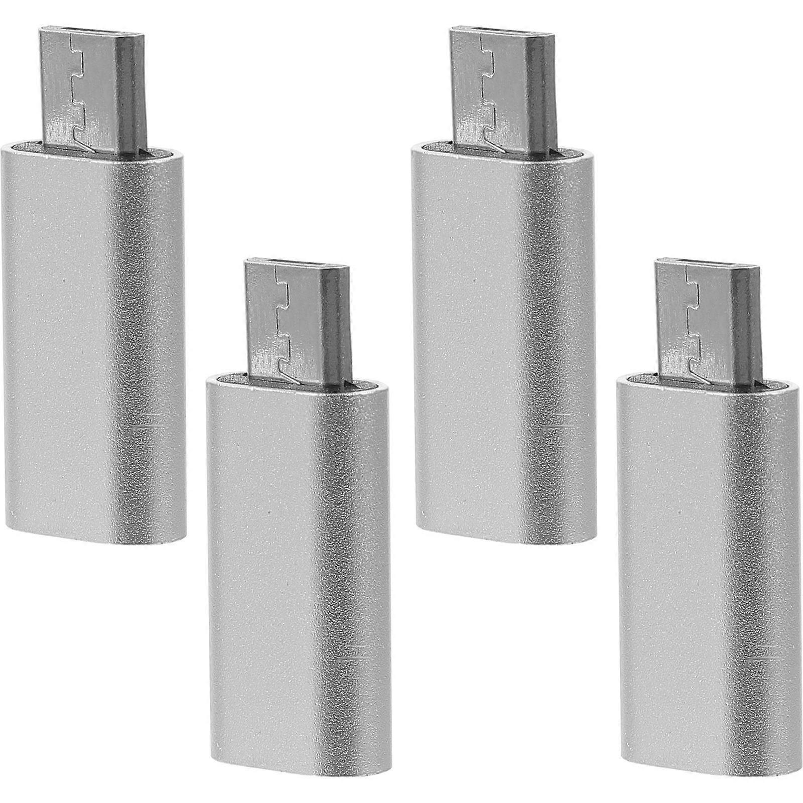 USB C to Micro USB Adapter for Computer Devices 12Pcs Silver