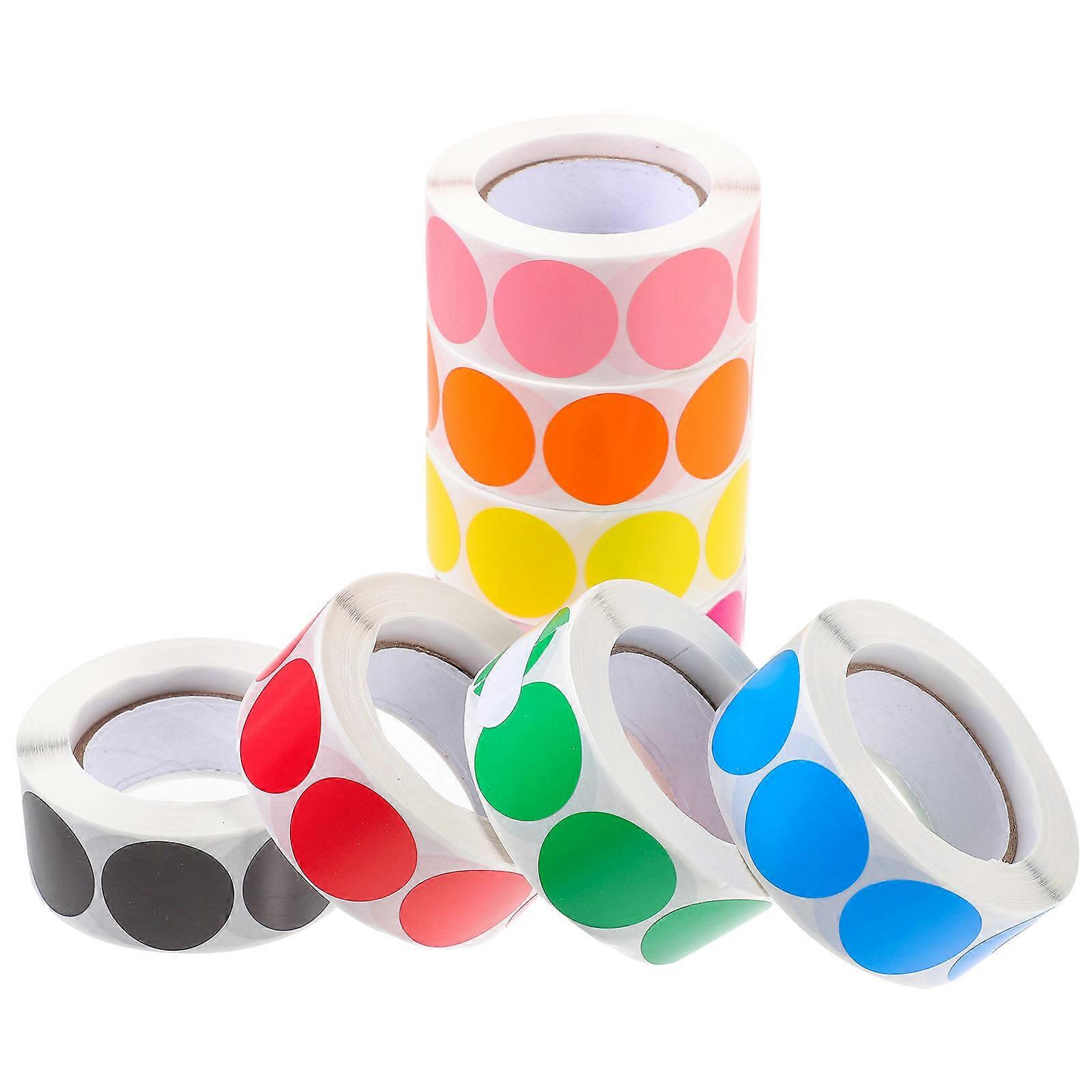 Dot Stickers 8 Rolls Copper Plate Label Stickers for Decoration