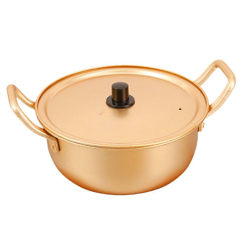 Golden Korean Ramen Pot with Double Handle for Soup