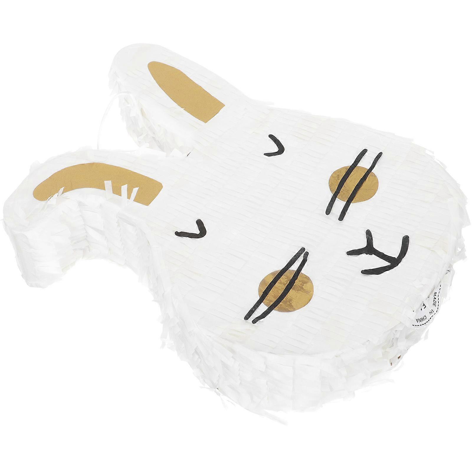 Rabbit Pinata Holiday Decorations Easter Themed Design Fillable With Candy 1Pack