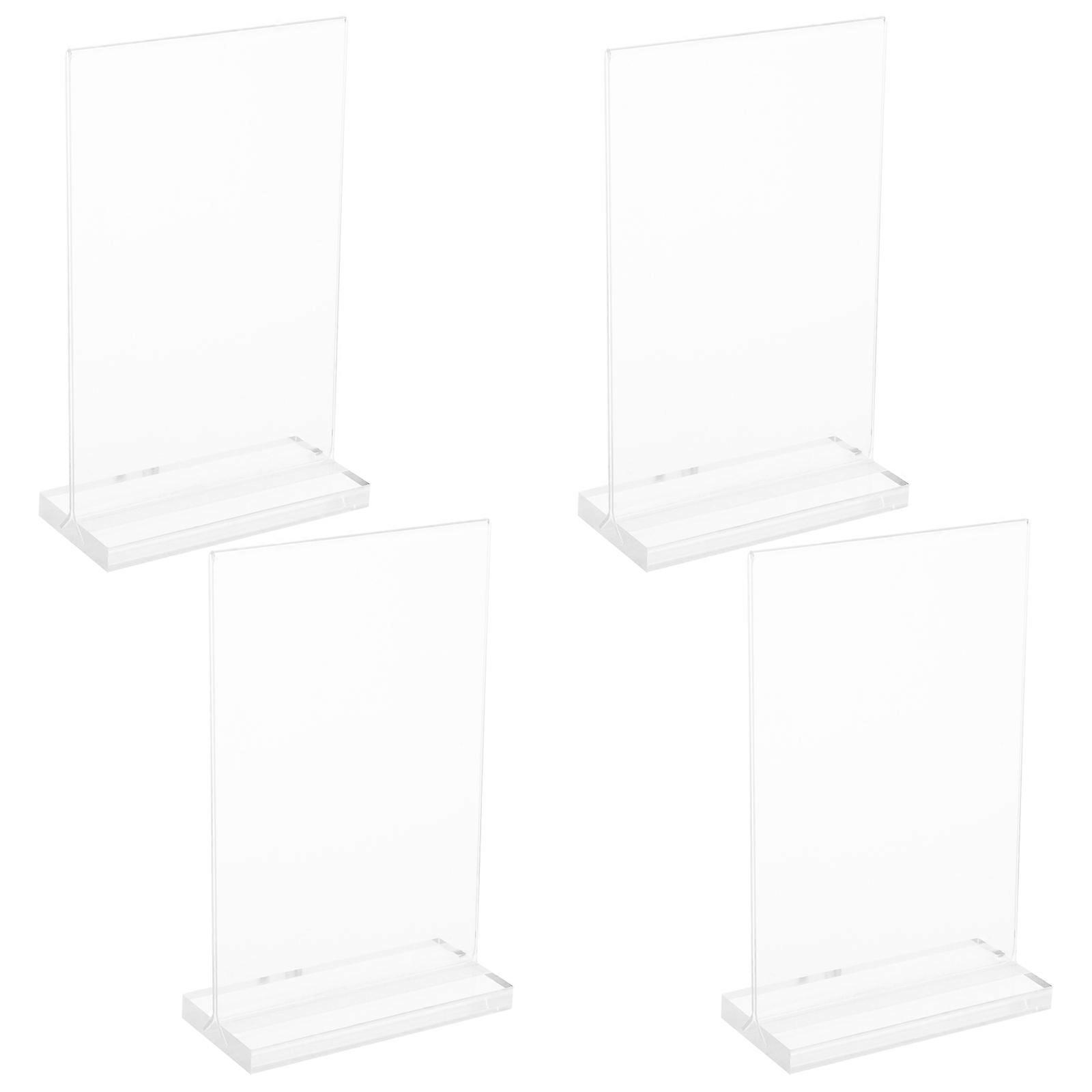 Acrylic Name Plate Clear Display Stand for Tags 20Pcs Set