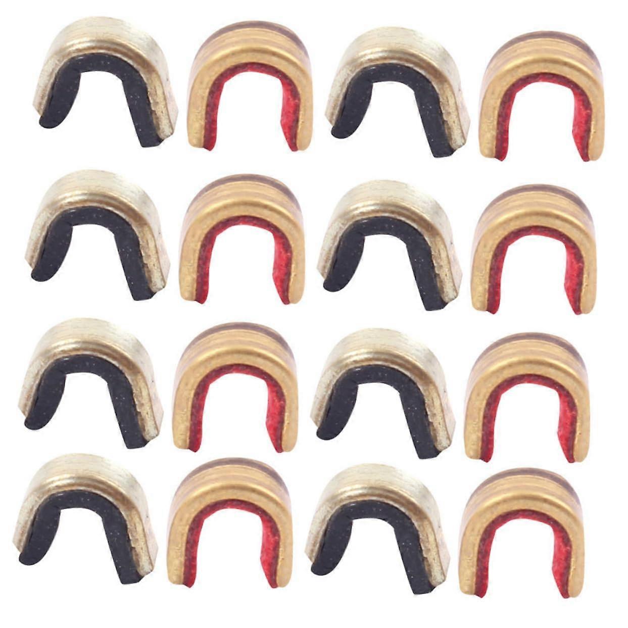 16pcs Brass Archery Nocking Points Bowstring Clips for Compound and Recurve Bows Quick Install