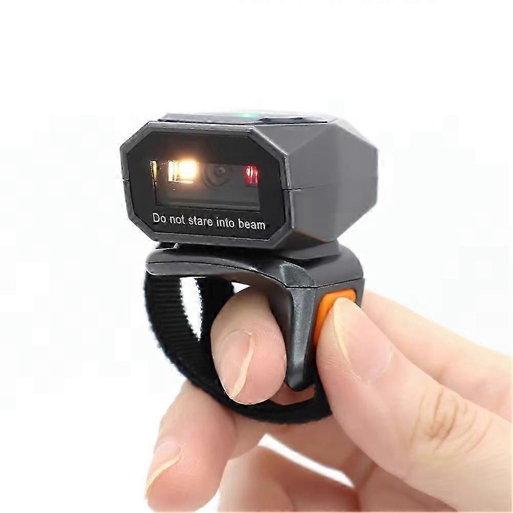 Ring Bluetooth Barcode QR Code Scanner Wireless Scanner Warehouse Inventory Finger Scanner Portable Code Scanner