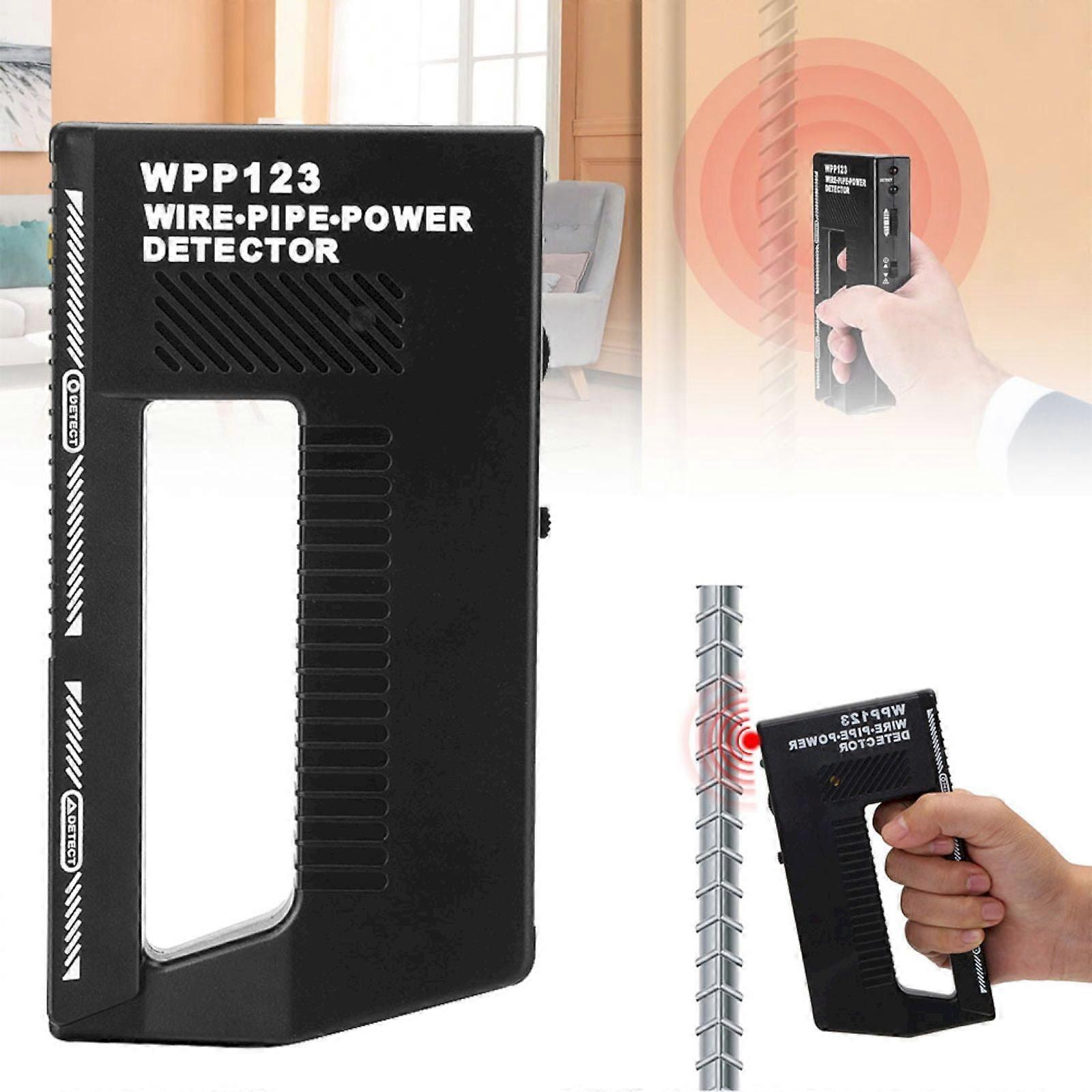 High-Sensitivity Wall Scanner & Metal Detector with Adjustable Alert, Compatible with Pipe/Power Detection