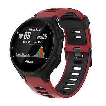 Red Soft Silicone Sport Strap Replacement Band for Garmin Forerunner 735XT 235 230 220 620 630