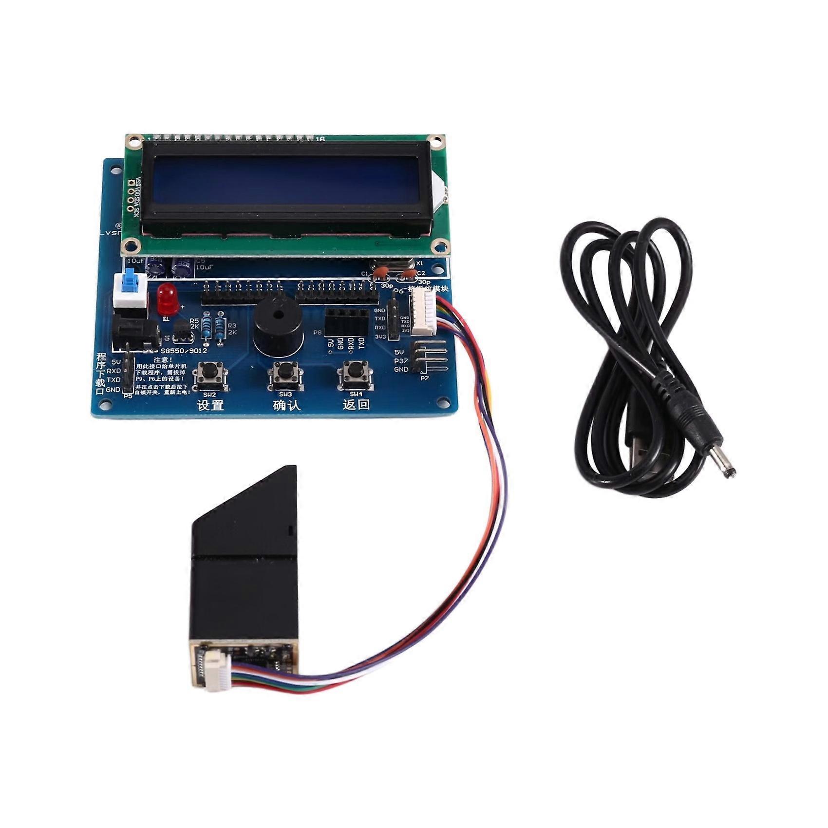 AS608 500dpi Optical Fingerprint Recognition Module, DC 3.3V 60mA, Three Buttons, Supporting Multifunctional Testing