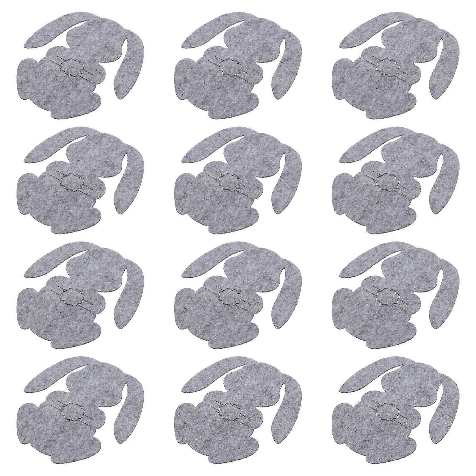 12pcs Easter Themed Cutter Fork Storage Covers Tableware Covers for Party