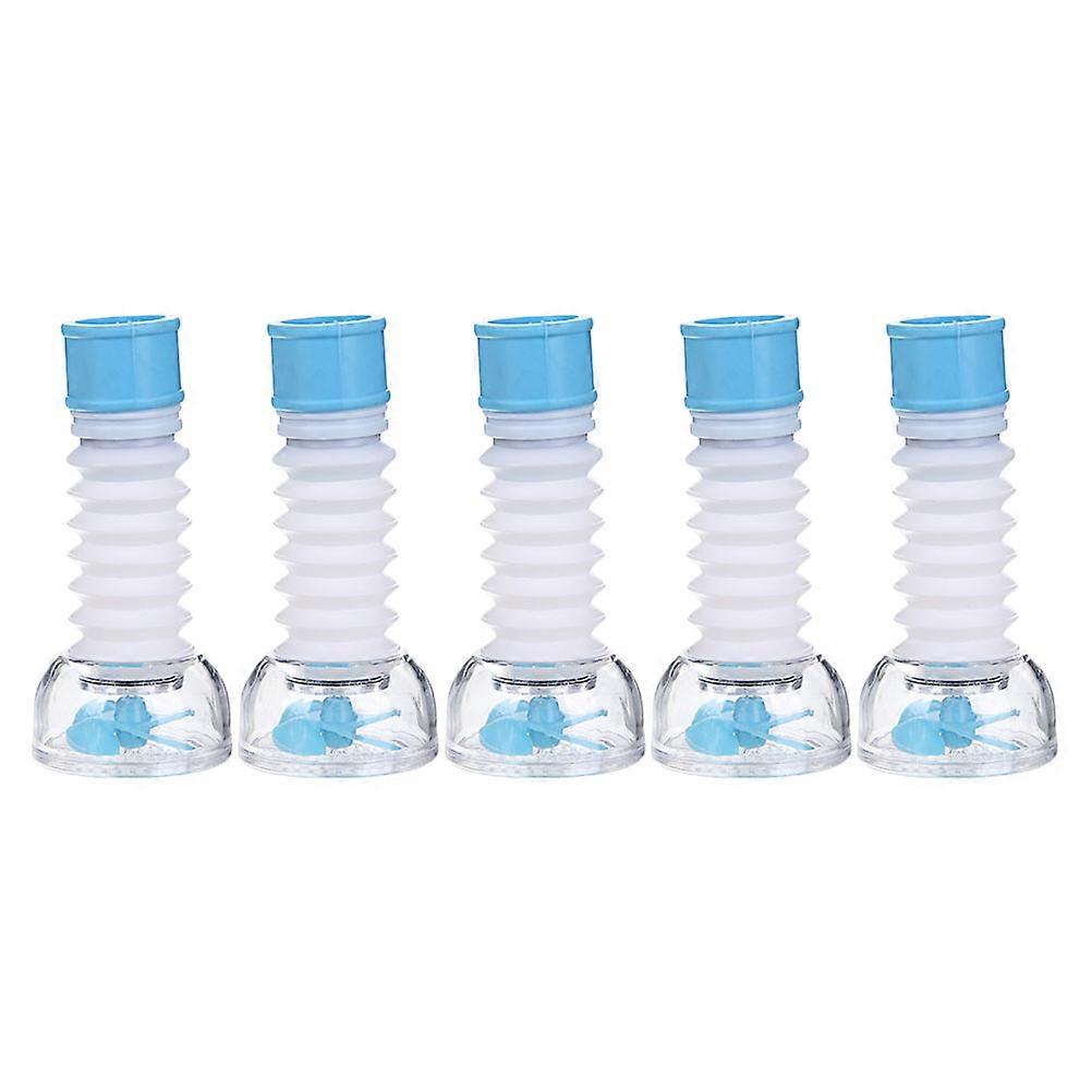5Pcs Splashproof Nozzle Rotatable Faucet Tap Diffuser Filter (Random Color)