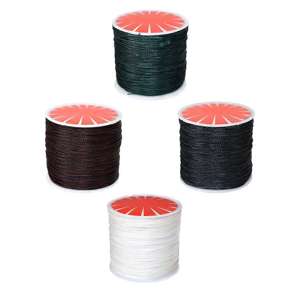Waxed Line Sewing Thread for Hand Stitching 4Pcs Assorted Colors