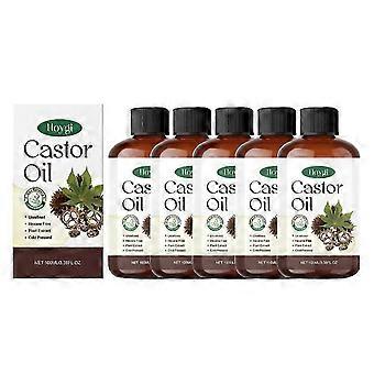 2026*1-5x Organic Castor Oil for Body & Hair, Pure and Natural Cold Pressed Castor Oil for Hair, Eyelashes and Eyebrows, Moisturizing Body Massage Oi