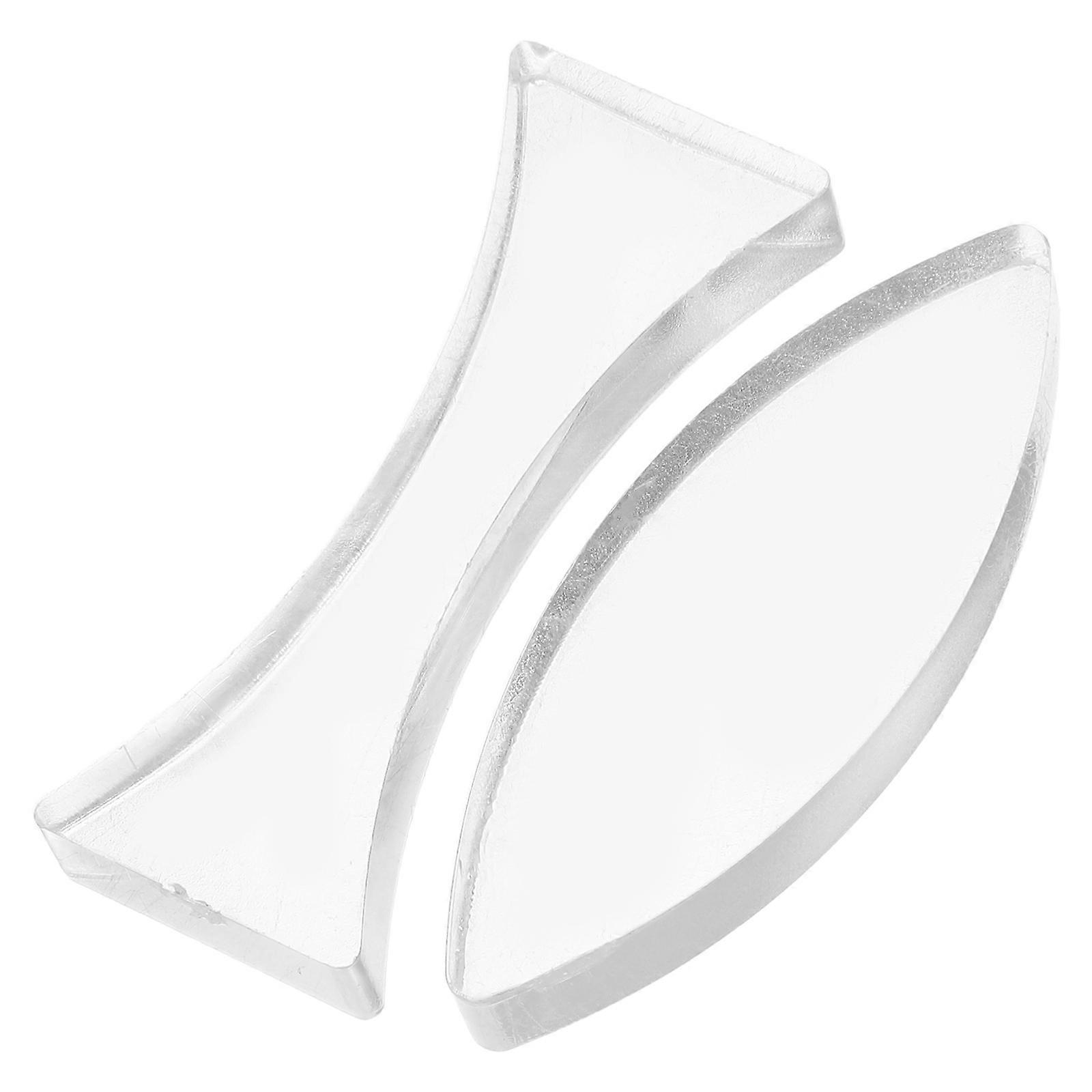 2pcs Basic Physics Teaching Optical Glass Lens Concave Convex Lens Sets