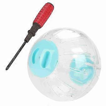 2025 18,5 cm Nieuwe Mode Plastic Kleine Hamster Gerbil Huisdier Rennen Joggen Oefenbal Speelgoed (Blauw)