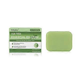 Tea Tree Oil Soap Bar, Natural Plant-Based Cleansing Bar, Gentle Face & Body Soap for Oily & Sensitive Skin, Deep Cleansing & Oil Control