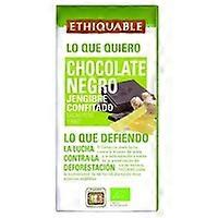 Organic dark chocolate with confit ginger 100 g