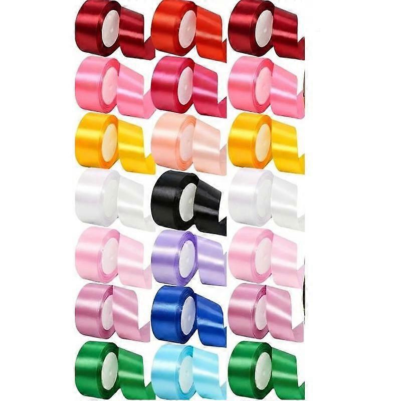 24 Rolls  Satin Ribbon Craft Set