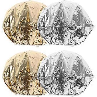 Hårfargehatter i aluminiumsfolie for dyp balsam, 4 stk.