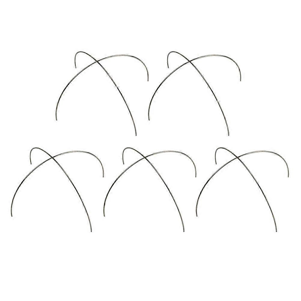 Wrap Holder Stainless Steel Frames for Dish Support 5Pcs Silver