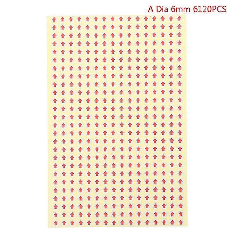 15Sheet Arrow Labels Removable Small Circle Dot Stickers Defect Indicator Tape