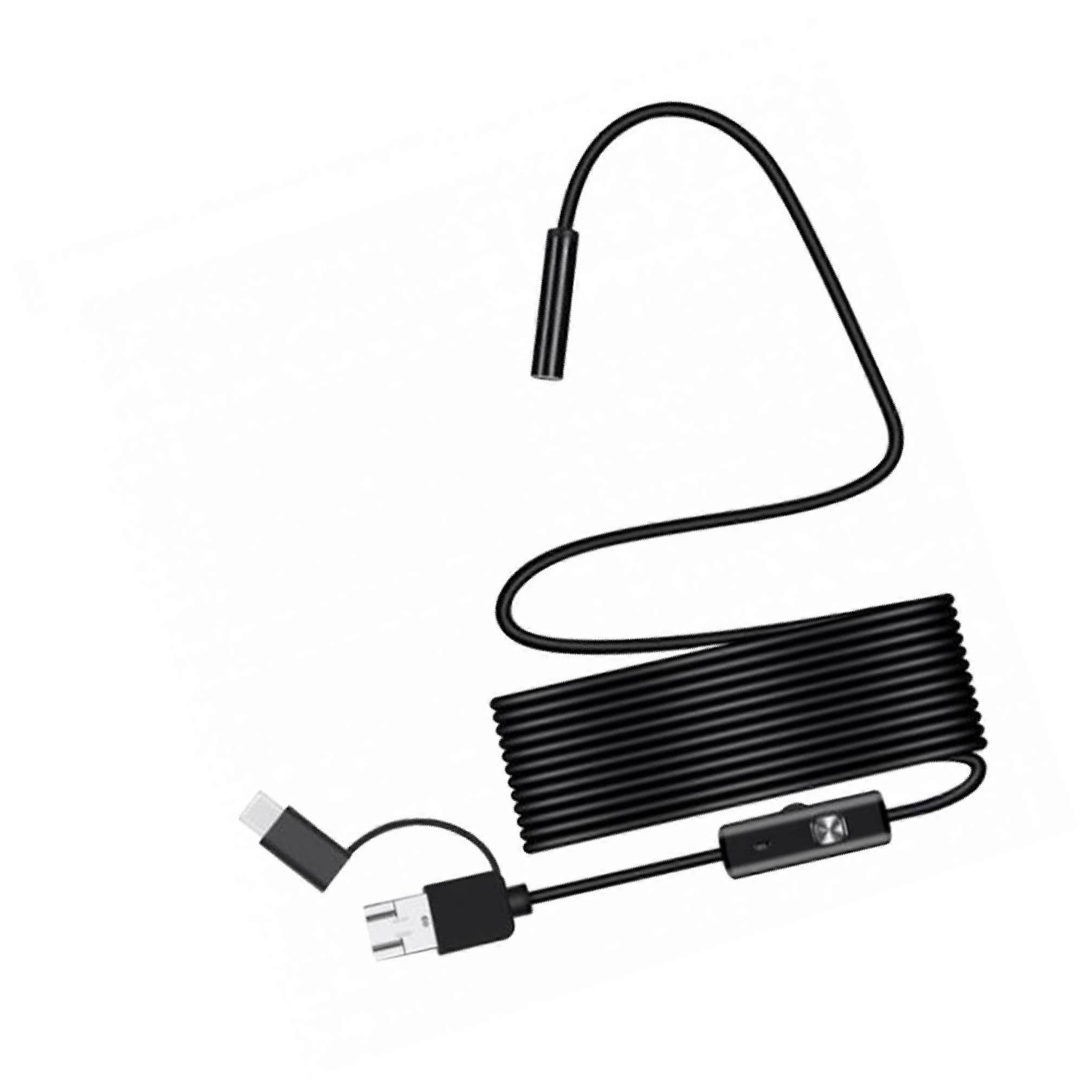 Fotocamera impermeabile da 8 mm per smartphone e PC, portatile e resistente.