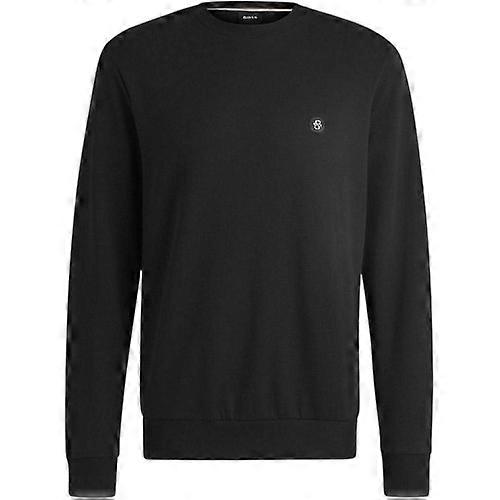 Boss Mens Patch Crew Neck Sweatshirt
