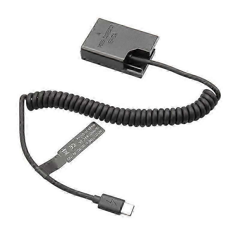 EL14 Dummy Coupler Battery Type-C Spring Cable compatible for D3100 D3500