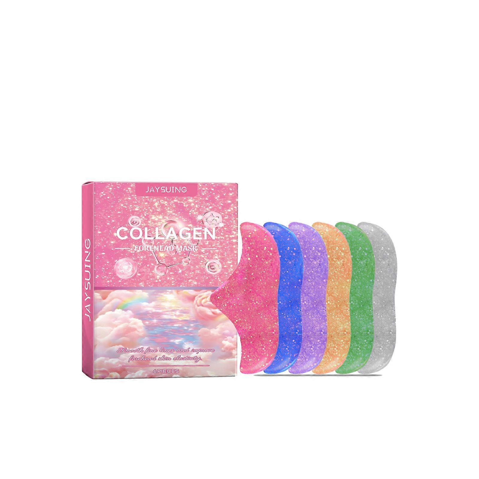 Jaysuing Collagen Forehead Patch, Moisturizing, Firming And Smoothing Forehead Mask