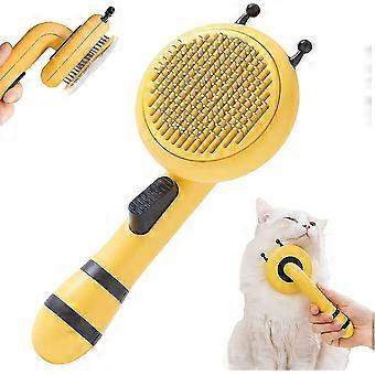Brush For Dogs And Cats, Grooming Brushes For Cats And Dogs Self-cleaning, Dead Hair Brush For Cat Dog