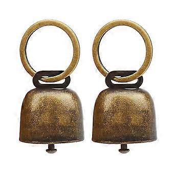 2pcs Vintage Rustproof Pet Bells for Easy Location Tracking