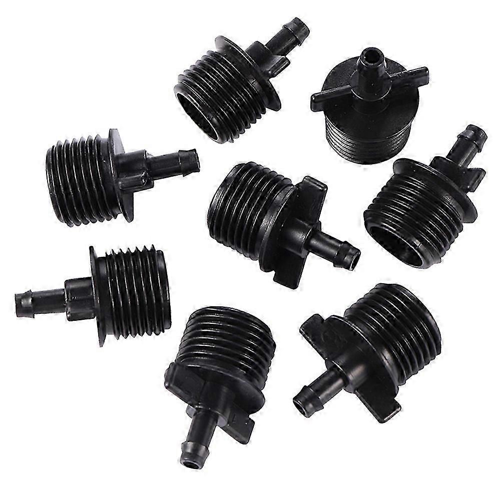 Single Hook 4 Points External Thread Black Connector Garden Irrigation Internal Thread Interface Sp