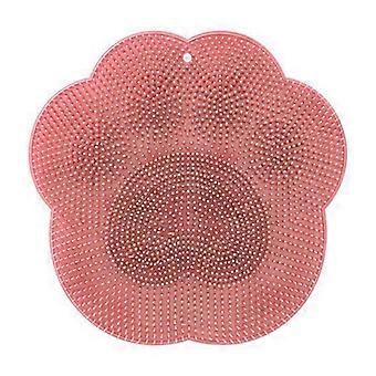 Silicone Exfoliating Bath Mat - Foot Back Scrubber Massage Non-Slip Suction Cup Bath Mat for Baby, Kids & Adults
