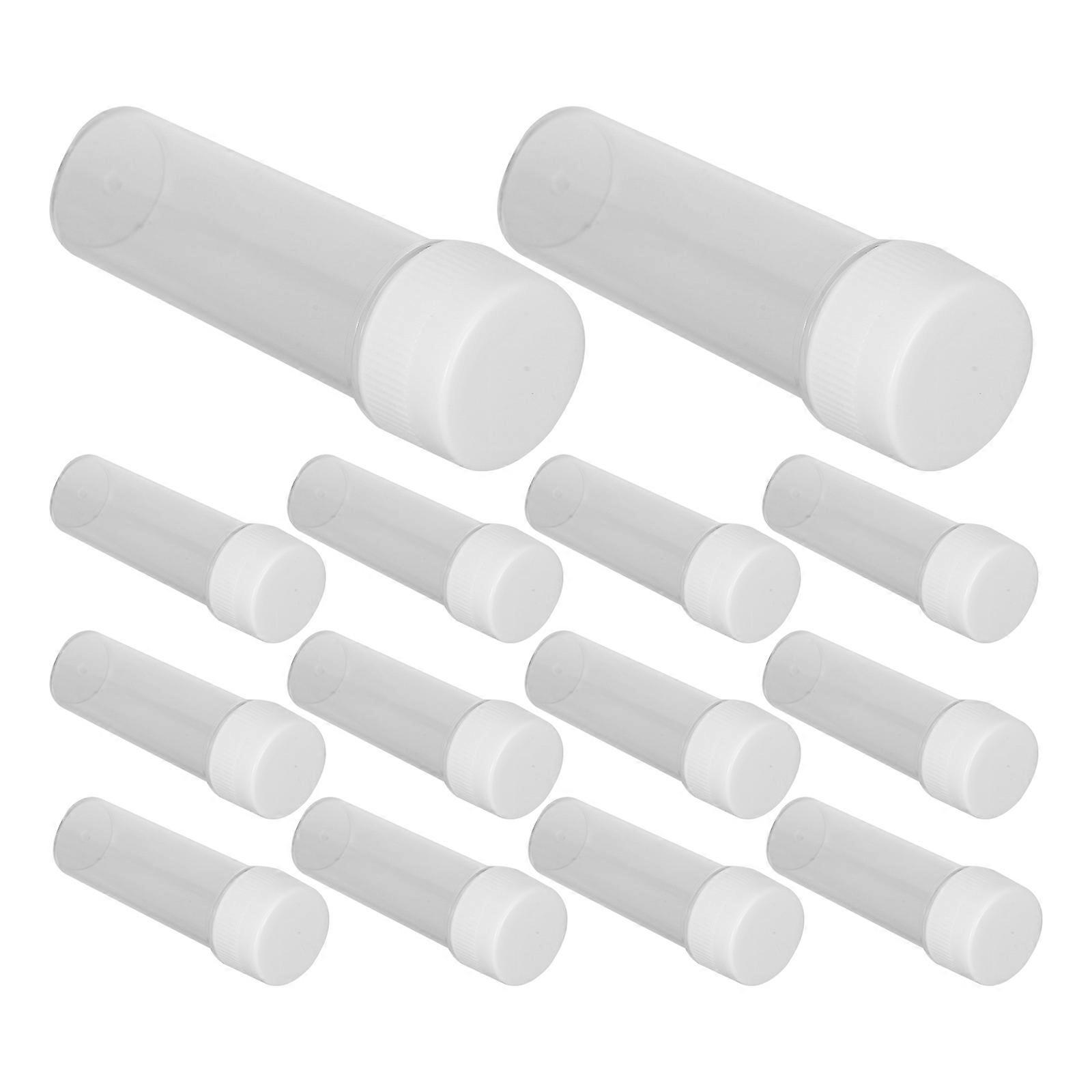 20pcs Small Test Tubes Sample Testing Tubes Cells Liquids Tubes with Cap 25ml