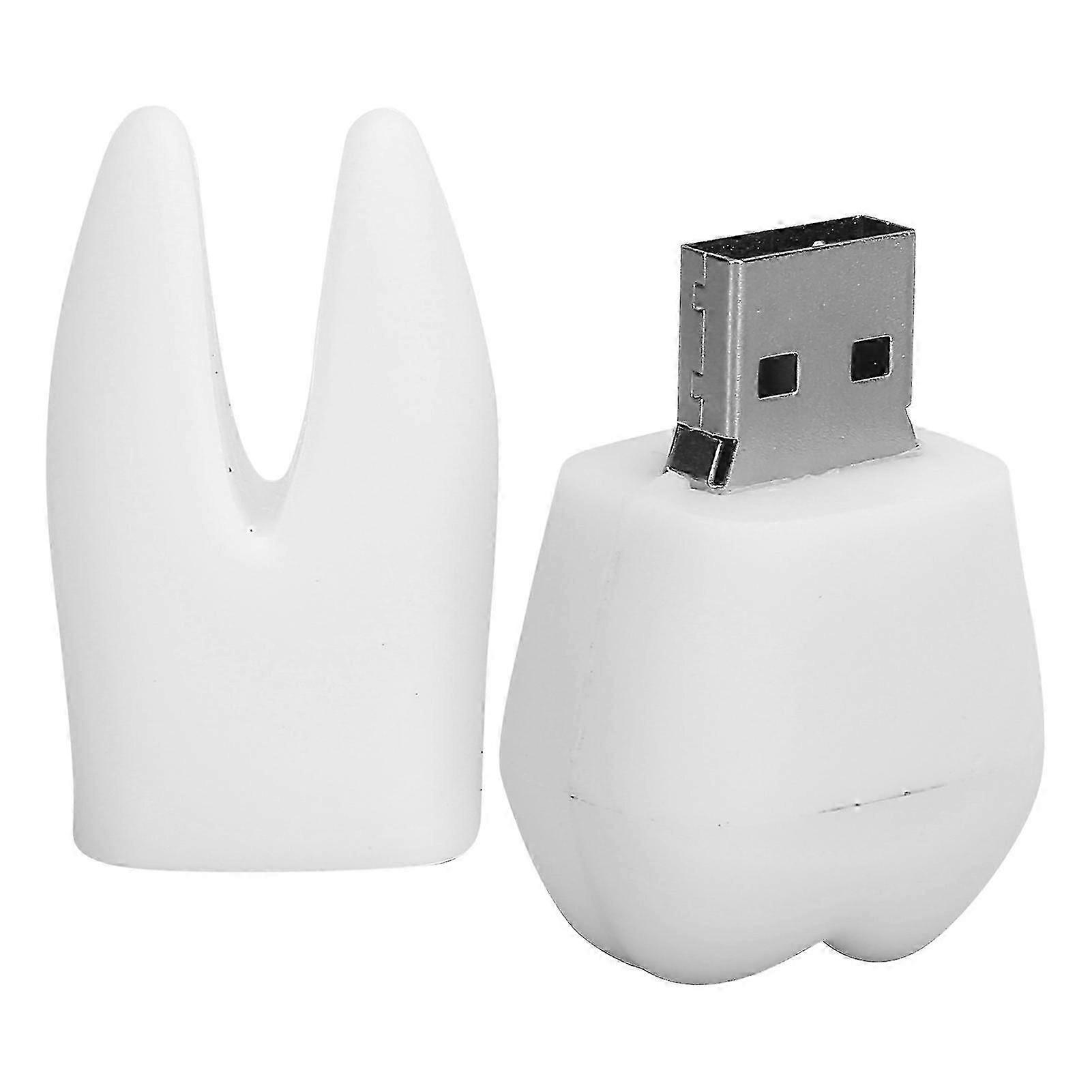 26-27 U Disk USB2.0 3 Dimensional Tooth Shape Practical Data Storage Gift for Desktops Laptops Tablets64GB