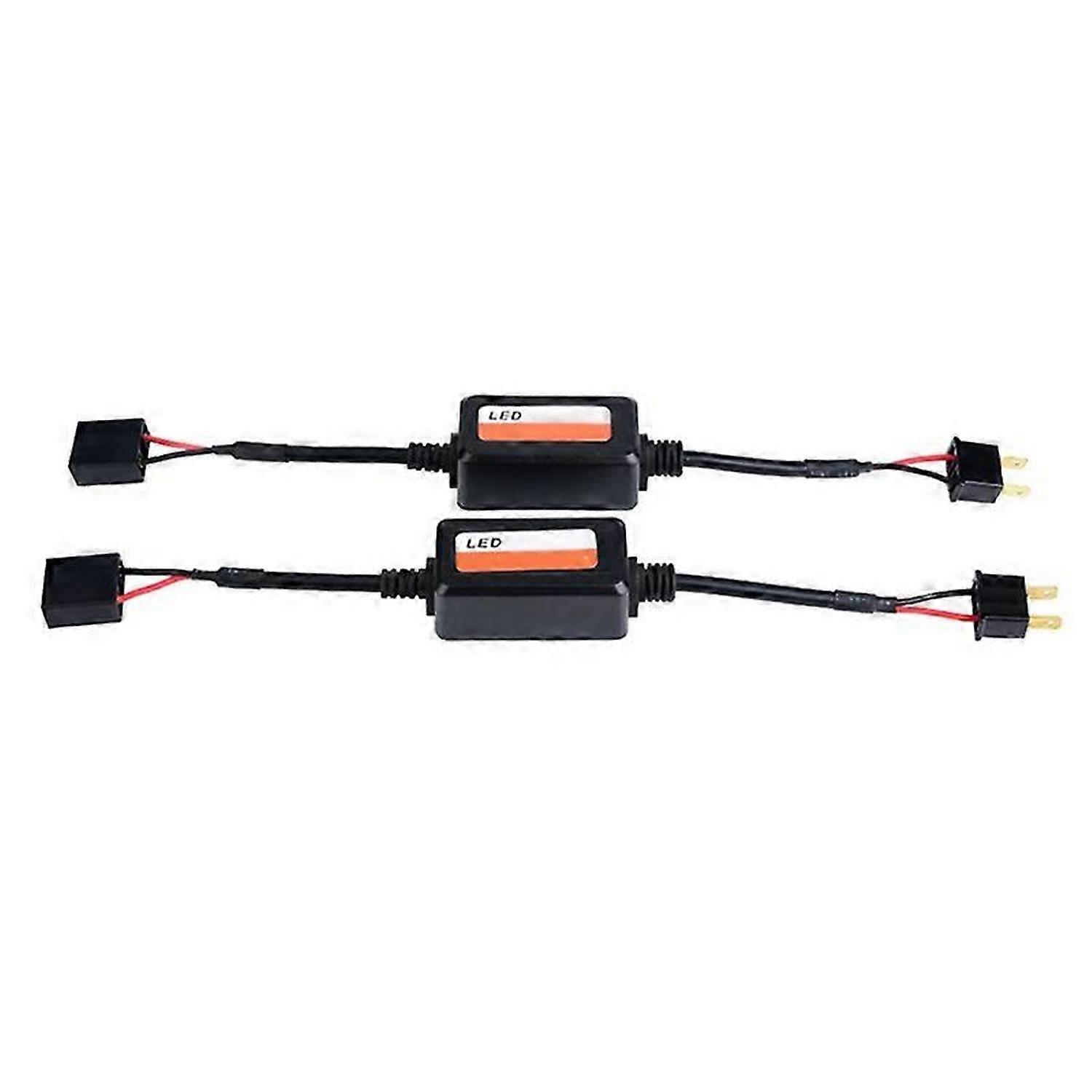 2 Pack H7 Automotive Load Resistor Error Eliminator LED Decoder Canbus Wireless Light Adapter
