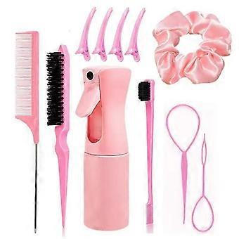 Hair Brush Set with Smooth Comb, Bristle and Tip Hair Styling Tools
