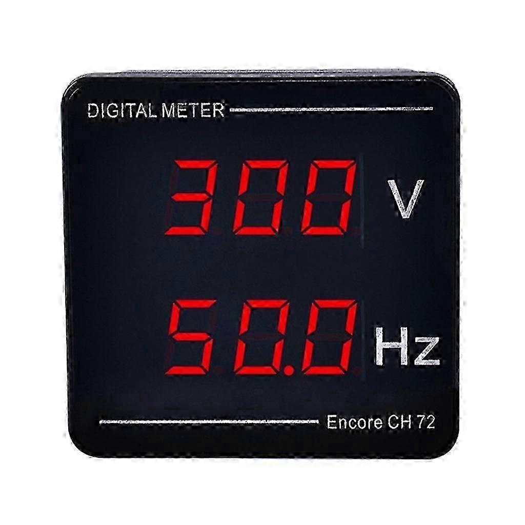 LED Display Voltmeter AC 50-500V Digital Panel Frequency Meter