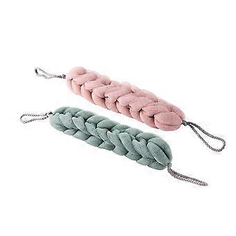 Assorted Color Bath Scrubber for Bathing Use 2Pcs Long Strip Bath Sling