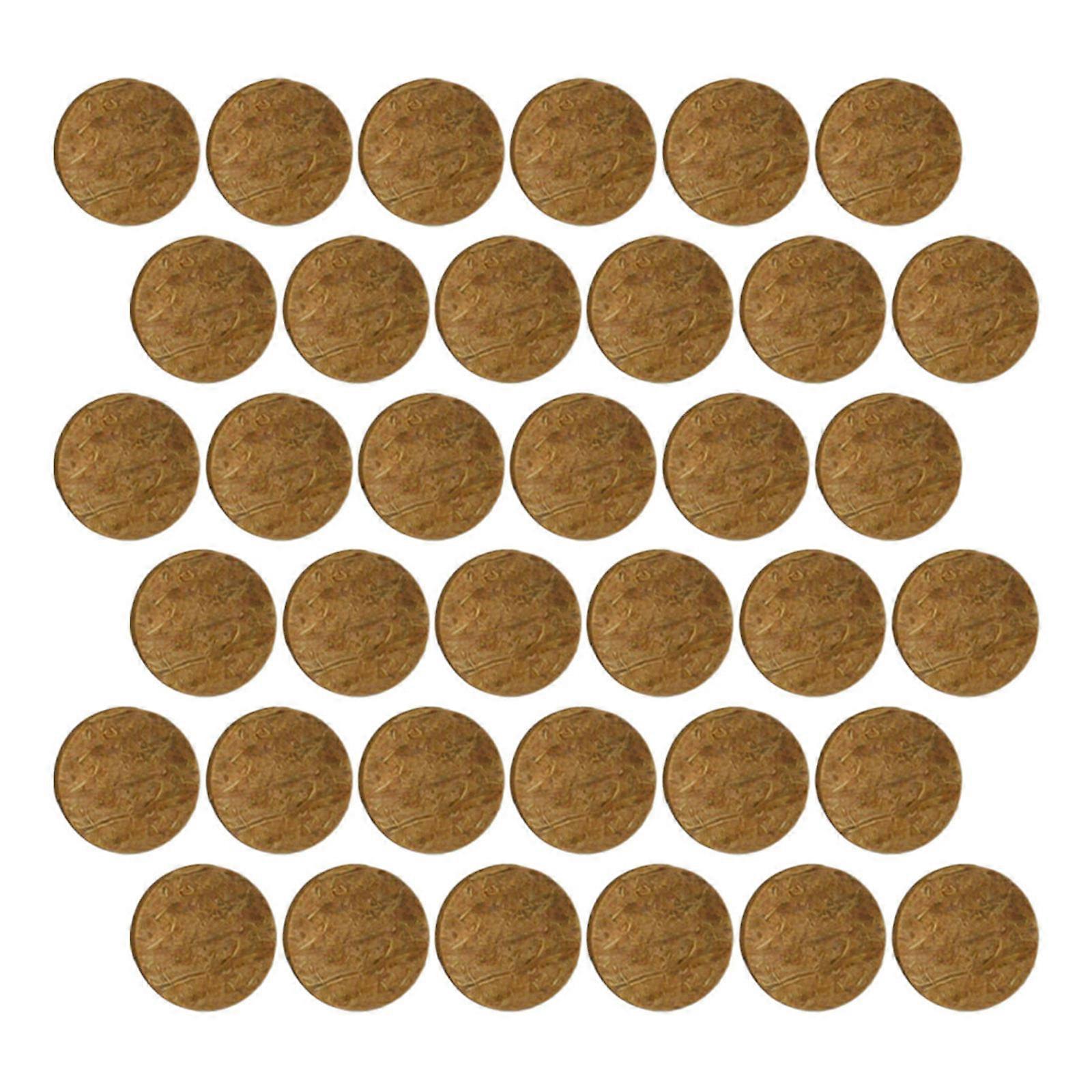 Moss Round Discs Fish Tank Decor Using 50Pcs Coconut Shell Discs