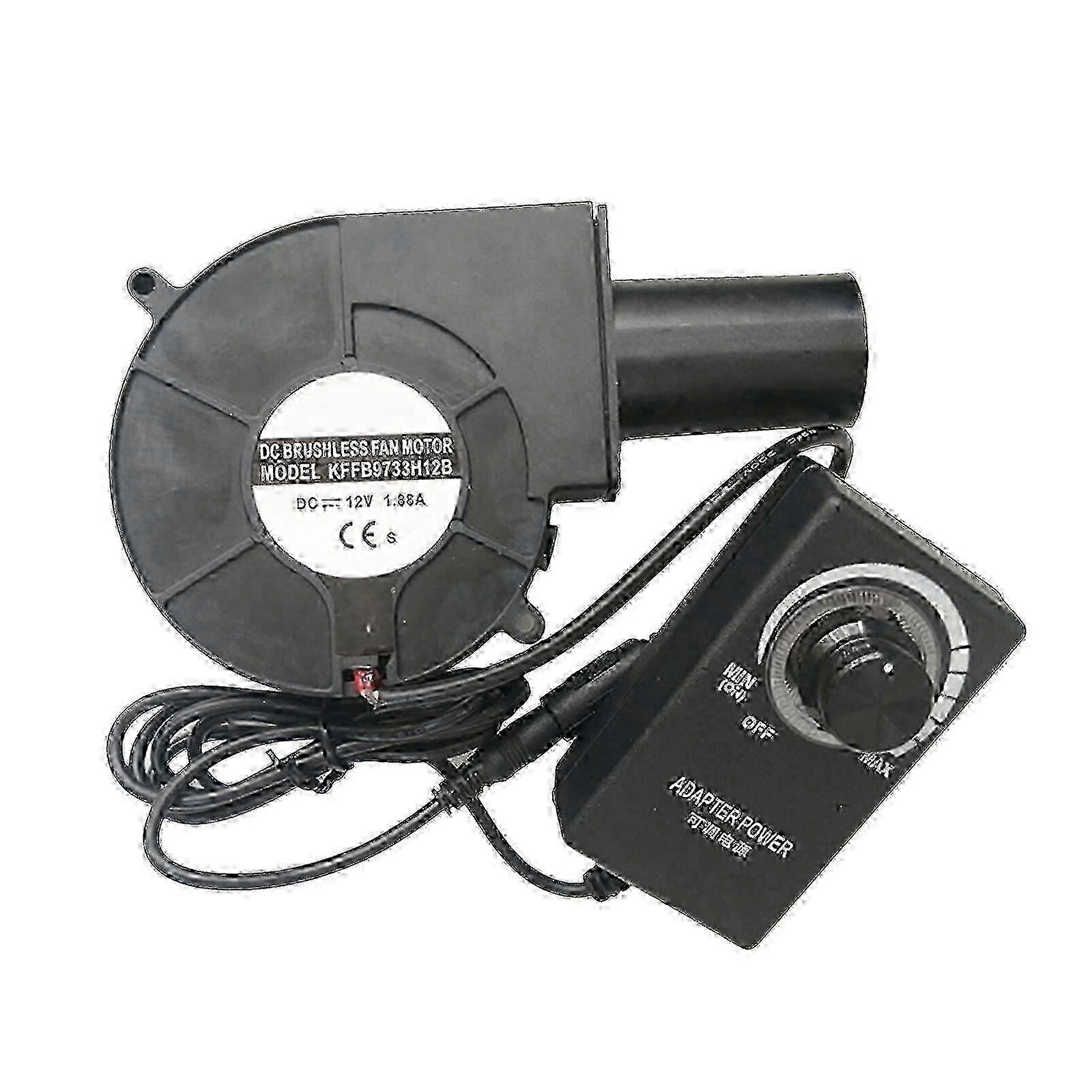 Ventilation Cooling 12V DC Blower Fan with Variable Speed Controller Air Duct System