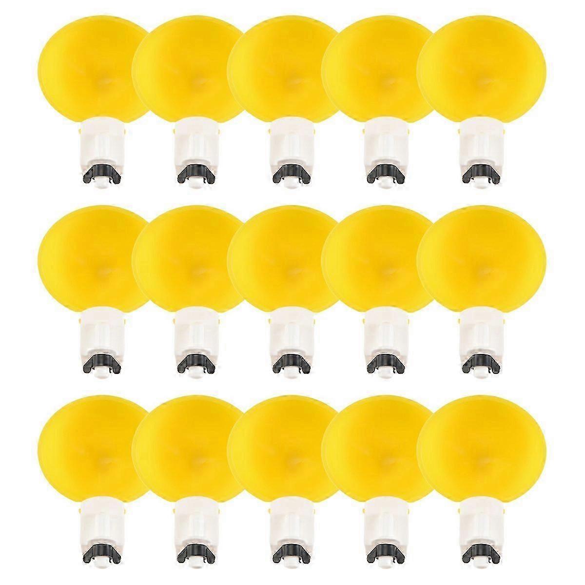 15Pcs Chicken Automatic Drinker Plastic Poultry Water Drinking Cups