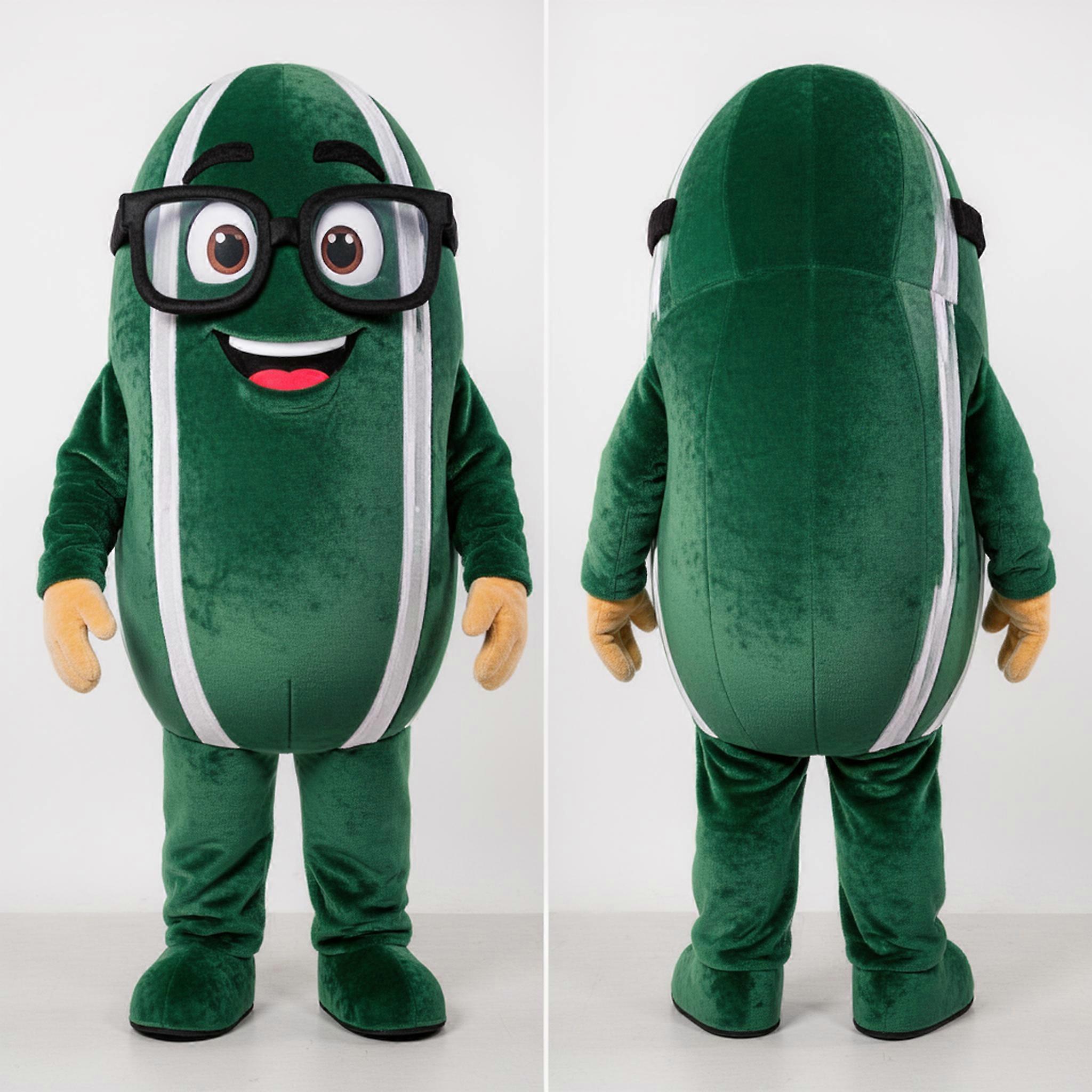 MASTICOT Forest Green Rounded Rugby Ball Mascot