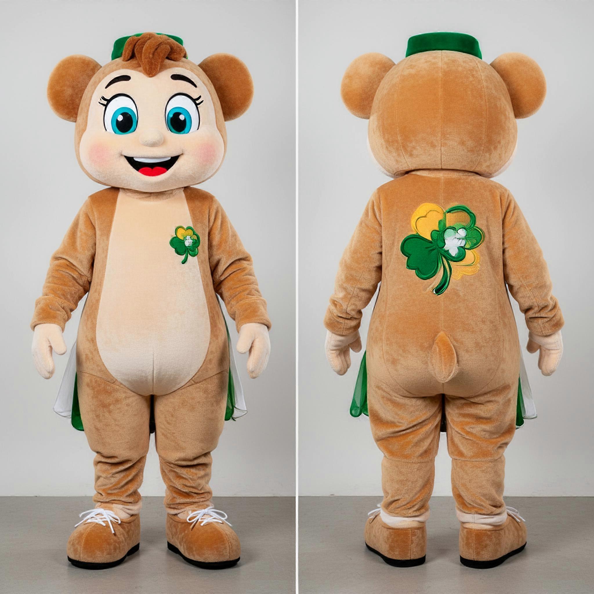 MASTICOT Tan Oversized Irish Dancing Shoes Mascot