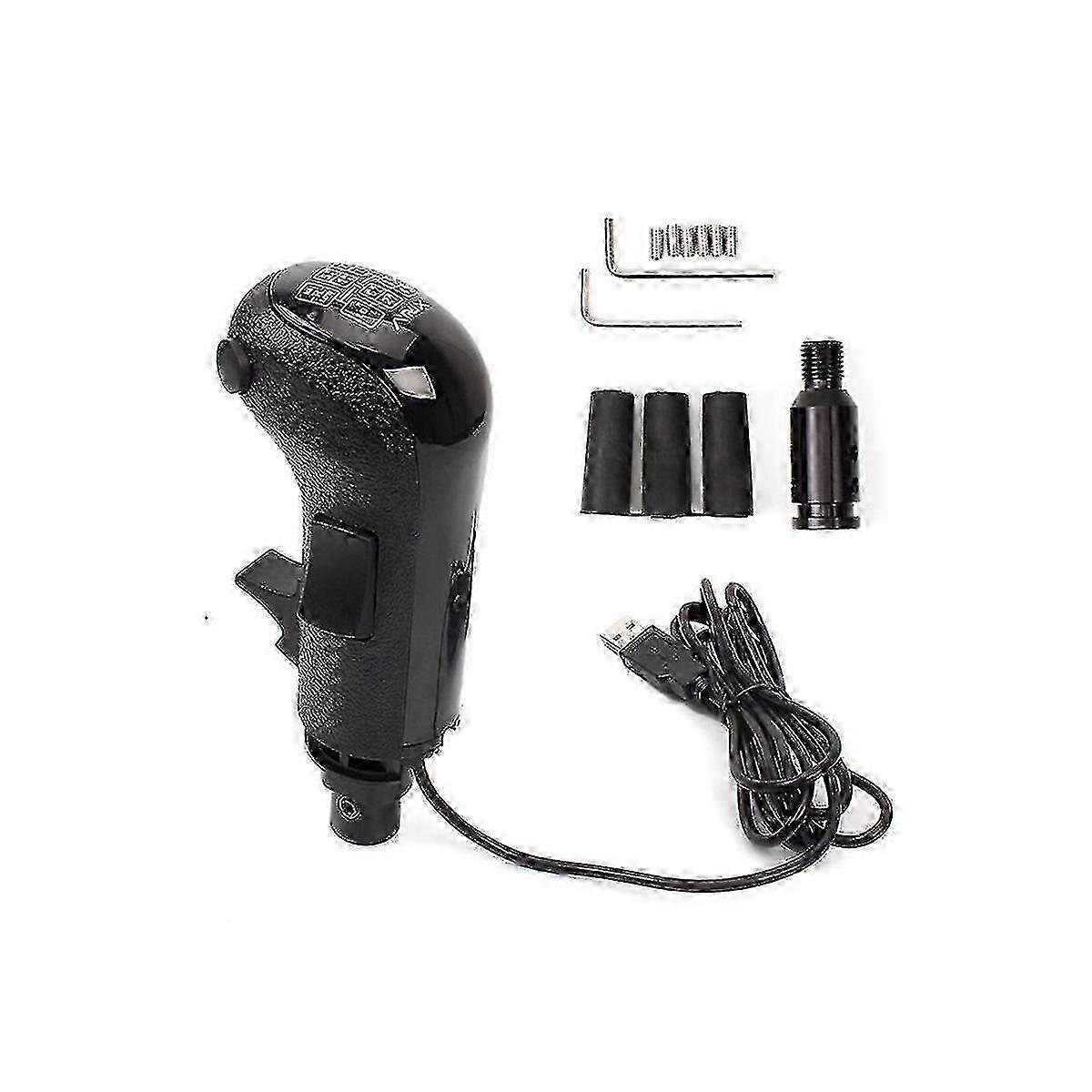 Simulator shifter knob for Logitech wheels with USB adapter