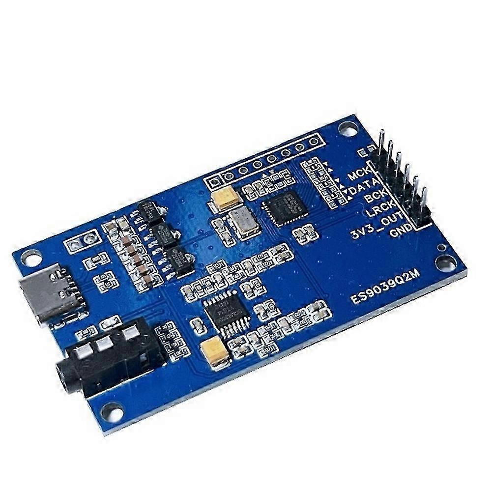 ES9039Q2M I2S Digital Audio Input for DAC Decoding Board 3.5mm Output Audio Module USB 5V