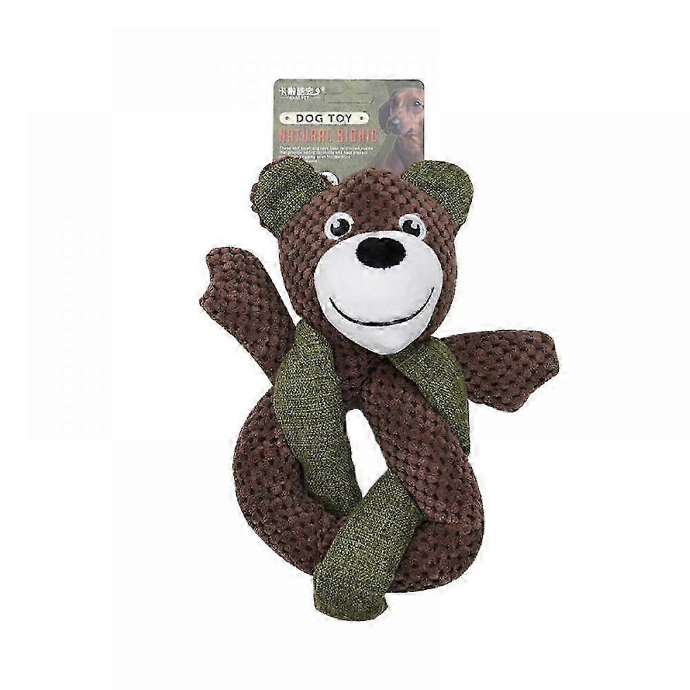 Rabbit Fur Squeaky Chew Toy Medium Large