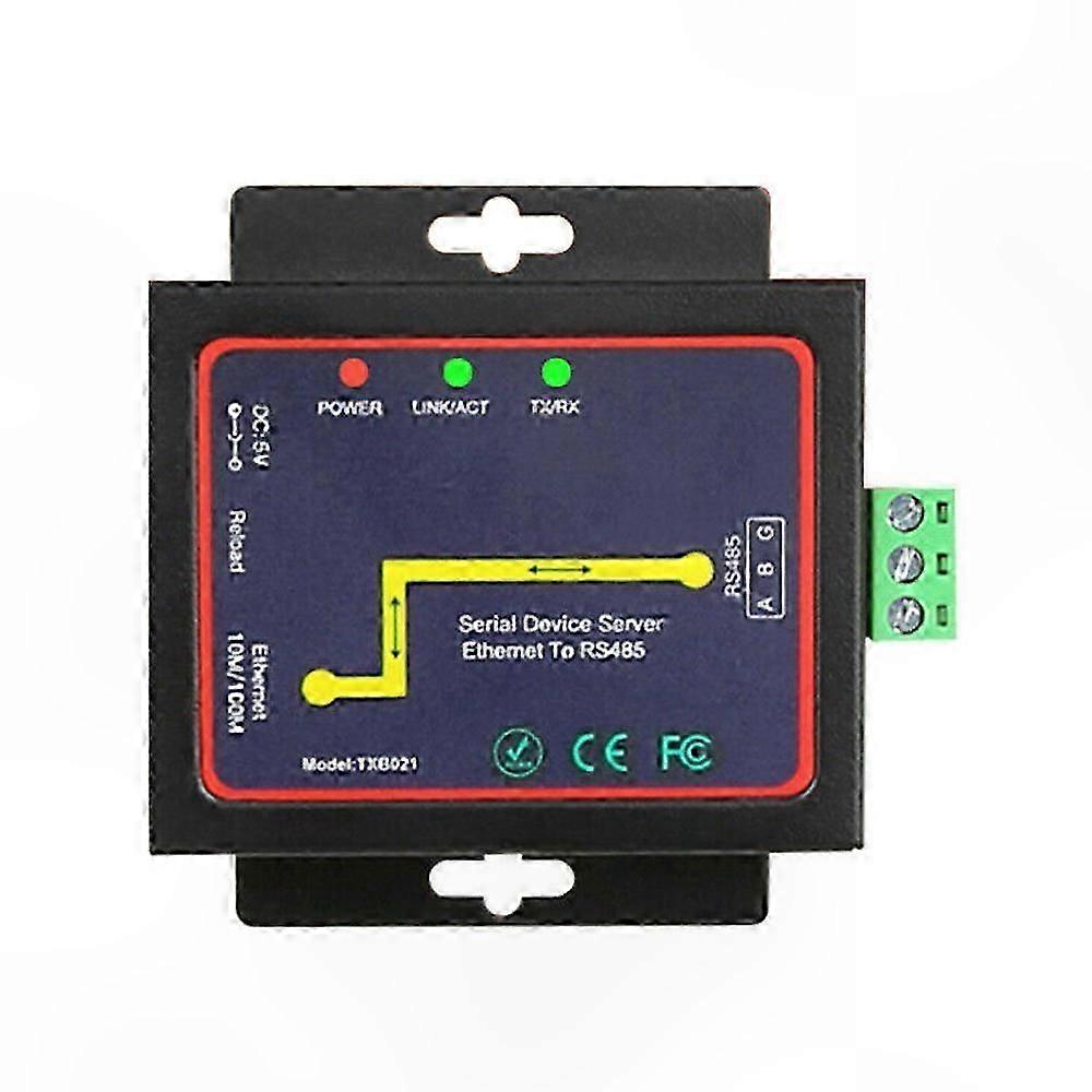 Ethernet to RS485 TCP/IP Converter Module for Communication Protocols with EU Plug Compatibility