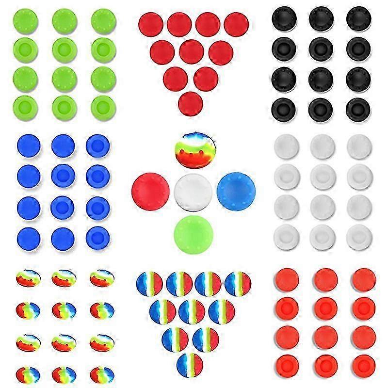 10Pcs Silicone Thumbstick Cap Covers Compatible Xbox One 360 PS4 Analog Controller Grip