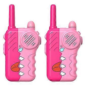 Wireless Walkie-Talkies for Kids  Educational Outdoor Toy for Parent-Child Interaction Pink (Pack of 2)