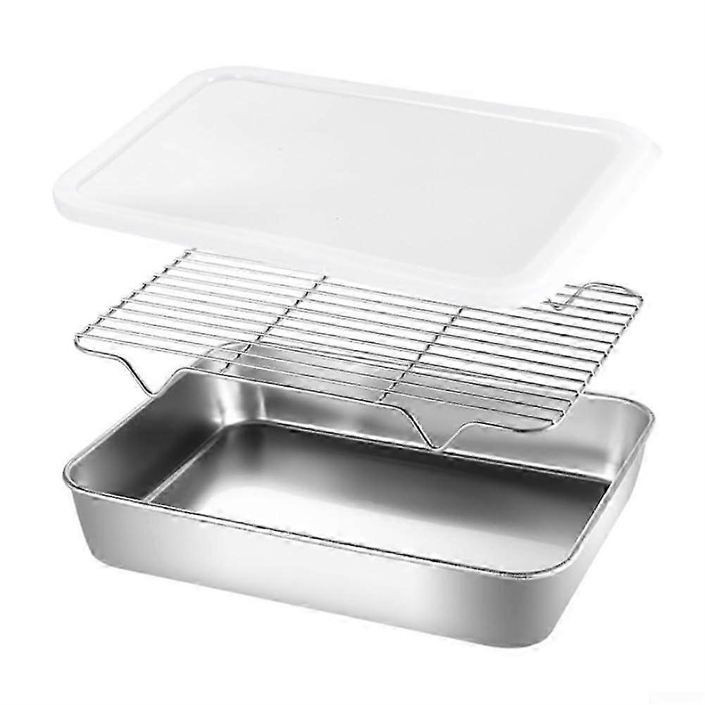 Dishwasher Safe Stainless Baking Set Rack Lid