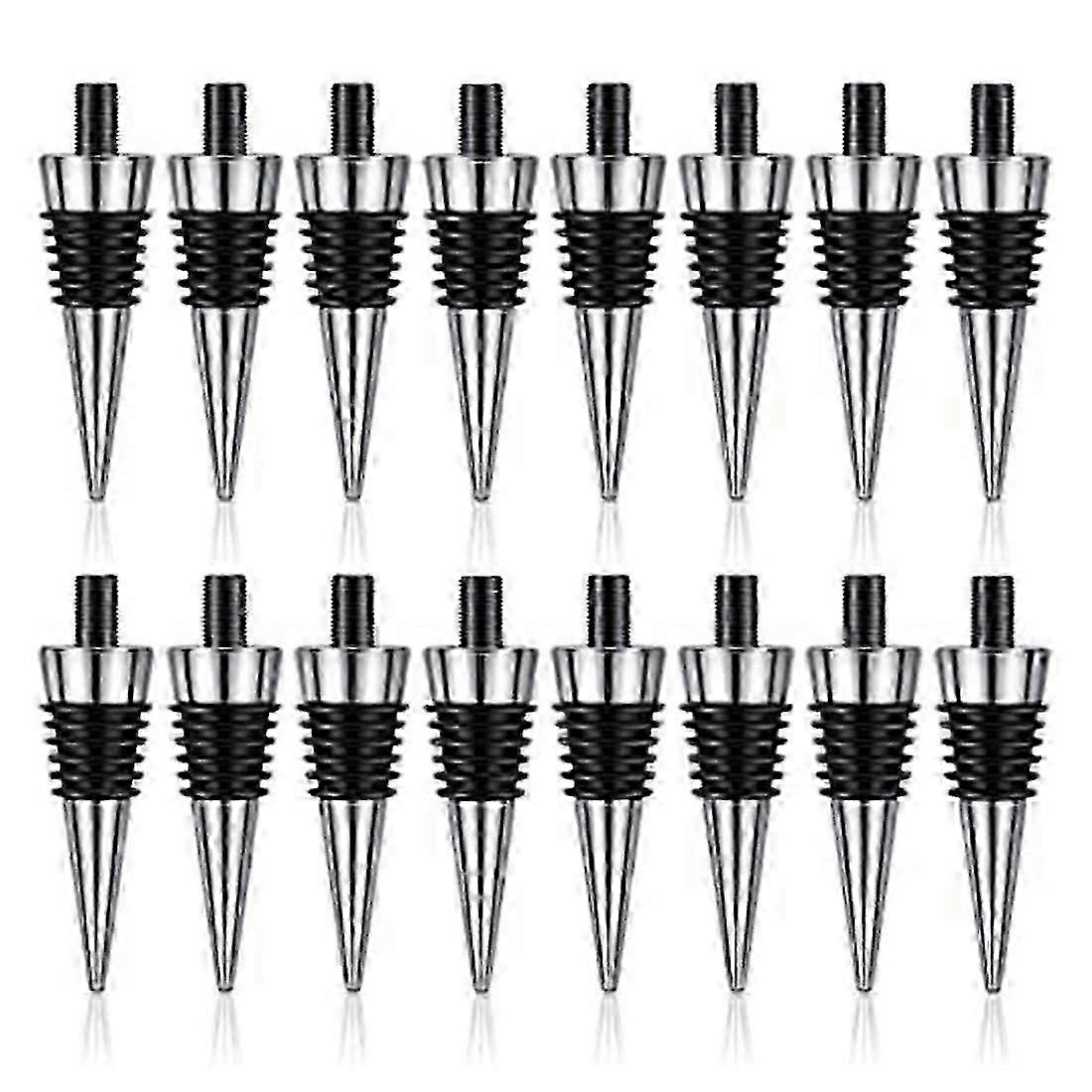 16pc Reusable Metal Bottle Stoppers